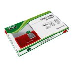 Cuscinetto per timbri - 16,5 x 9 cm - rosso - Lebez