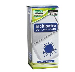 Inchiostro per cuscinetti - 30 ml - senza olio - blu - Lebez