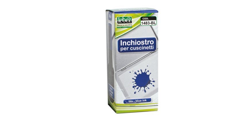 Inchiostro per cuscinetti - 30 ml - senza olio - blu - Lebez