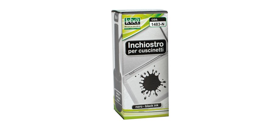 Inchiostro per cuscinetti - 30 ml - senza olio - nero - Lebez