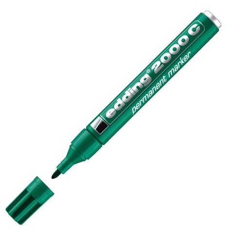 Marcatore permanente 2000C - punta conica - da 1,5 a 3 mm - verde  - Edding