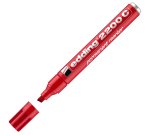 Marcatore permanente 2200C - punta a scalpello - da 1 a 5 mm - rosso  - Edding