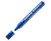 Marcatore permanente 2200C - punta a scalpello - da 1 a 5 mm - blu  - Edding
