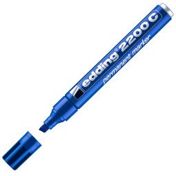 Marcatore permanente Edding 2200c - punta a scalpello - 1,5 - 5 mm - blu - Edding