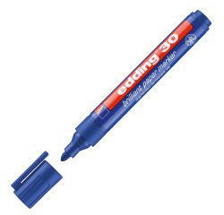 Marcatore permanente 30 - punta tonda - da 1,5 a 3 mm  - blu - Edding