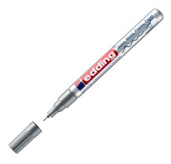 Marcatore permanente a vernice 780 - punta tonda extra fine - 0,8 mm - argento  - Edding