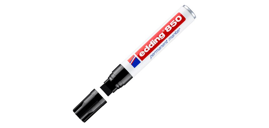 Edding 850 permanent marker Block Black 5 pc(s)