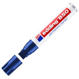 EN_Rotulador edding marcador permanente 850 azul punta biselada 5-15 mm recargable