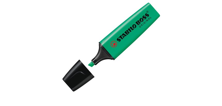 Evidenziatore Stabilo Boss Original - punta a scalpello - tratto 2 - 5 mm - turchese 51 - Stabilo