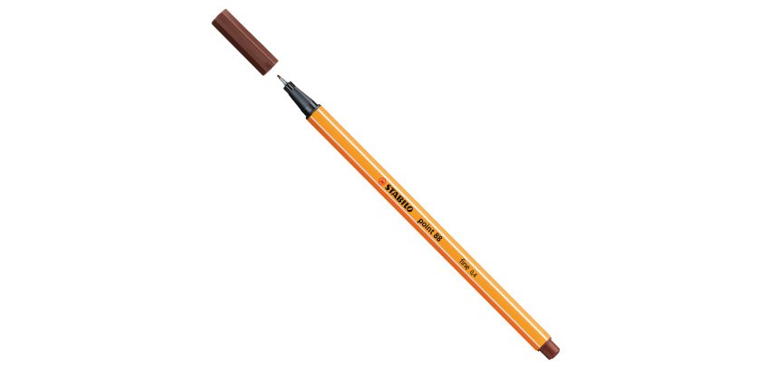Fineliner Point 88 - tratto 0,4 mm - marrone 45 - Stabilo
