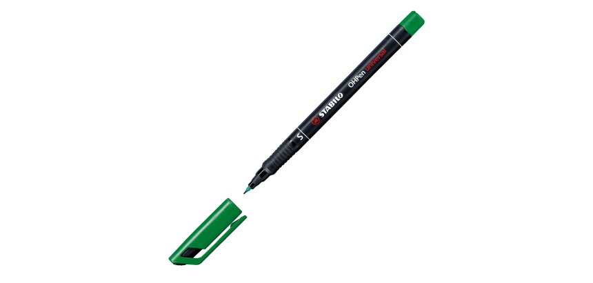 Pennarello OHPen universal permanente 841  - punta superfine 0,4 mm - verde - Stabilo