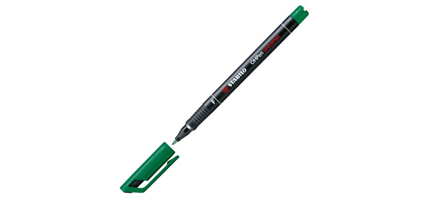 Pennarello OHPen universal permanente 842  - punta fine 0,7 mm - verde - Stabilo