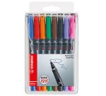 Pennarello OHPen universal permanente 841 - punta superfine 0,4 mm - colori assortiti - Stabilo - conf. 8 pezzi