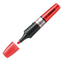 Evidenziatore Stabilo Luminator - punta a scalpello - tratto 2 -5 mm - rosso - Stabilo