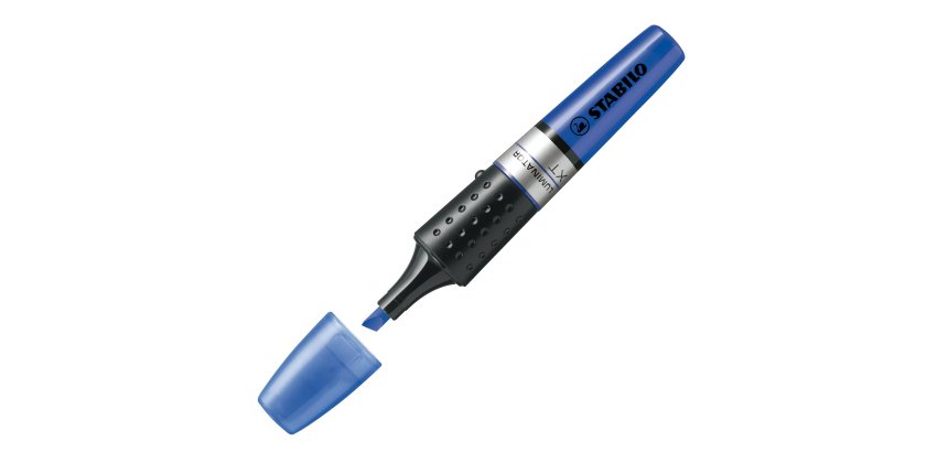 Evidenziatore Stabilo Luminator - punta a scalpello - tratto da 2 - 5 mm - blu - Stabilo
