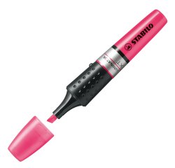 Evidenziatore Stabilo Luminator - punta a scalpello - tratto da 2 - 5 mm - rosa - Stabilo
