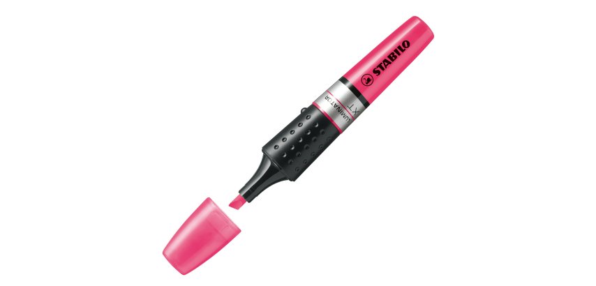Evidenziatore Stabilo Luminator - punta a scalpello - tratto da 2 - 5 mm - rosa - Stabilo