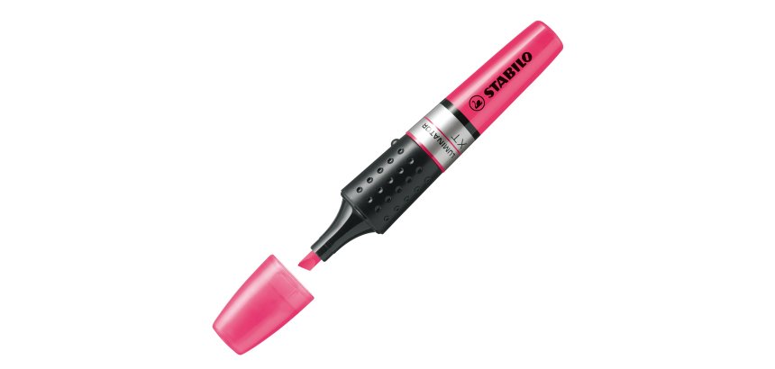 Evidenziatore Stabilo Luminator - punta a scalpello - tratto da 2 - 5 mm - rosa - Stabilo