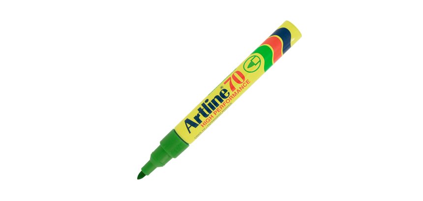 Marcatore permanente A 70 - punta tonda - 1,50 mm - verde - Artline