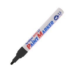 Marcatore permanente A 400 - a vernice - punta tonda - 2,3 mm - nero - Artline