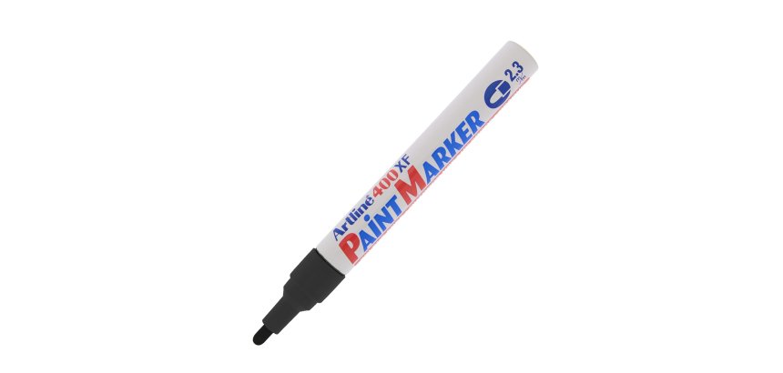 Marcatore permanente A 400 - a vernice - punta tonda - 2,3 mm - nero - Artline
