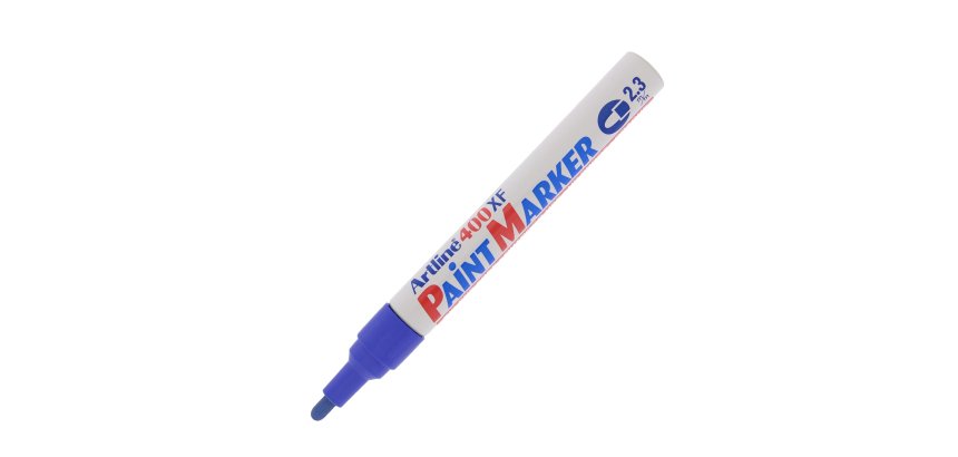 Marcatore permanente A 400 - a vernice - punta tonda - 2,3 mm - blu - Artline