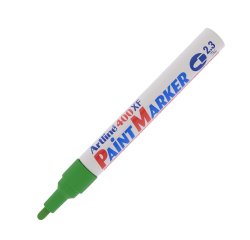 En_rotulador artline marcador permanente ek-400 xf verde -punta redonda 2.3 mm -metal caucho y plastico