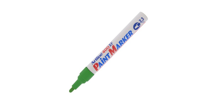 Marcatore permanente A 400 - a vernice - punta tonda - 2,3 mm - verde - Artline