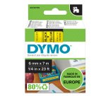 Nastro D1 standard 436180 - 6 mm x 7 mt - PL - nero/giallo - Dymo