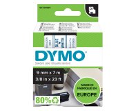 Nastro D1 standard 409140 - 9 mm x 7 mt - PL - blu/bianco - Dymo