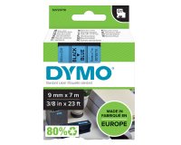 Nastro D1 standard 409160 - 9 mm x 7 mt - PL - nero/blu - Dymo