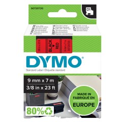 Nastro D1 standard 409170 - 9 mm x 7 mt - PL - nero/rosso - Dymo