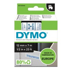 Nastro D1 standard 450140 - 12 mm x 7 mt - PL - blu/bianco - Dymo