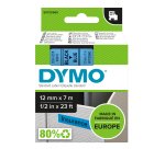 DYMO Authentic D1 Labels | Black Print on Blue Tape | 12 mm x 7 m | Self-Adhesive Labels for LabelManager Label Makers | Made in Europe