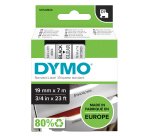 Nastro D1 standard 458000 - 19 mm x 7 mt - PL - nero/trasparente - Dymo