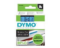 Nastro D1 standard 458060 - 19 mm x 7 mt - PL - nero/blu - Dymo