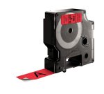 Nastro D1 standard 458070 - 19 mm x 7 mt - PL - nero/rosso - Dymo