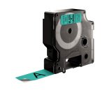 Nastro D1 standard 458090 - 19 mm x 7 mt - PL - nero/verde - Dymo