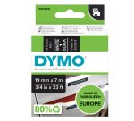 Nastro D1 standard 458110 - 19 mm x 7 mt - PL - bianco/nero - Dymo