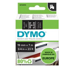 Nastro D1 standard 458110 - 19 mm x 7 mt - PL - bianco/nero - Dymo