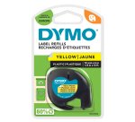 Nastro Letratag 912020 - 12 mm x 4 mt - plastica - giallo - Dymo