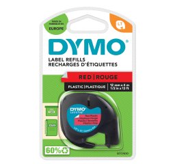 GB_Ribbon LETRATAG 12 X4m Plast.B&Red