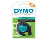 Nastro Letratag 912040 - 12 mm x 4 mt - plastica - verde - Dymo