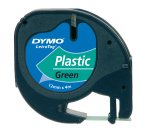 Nastro Letratag 912040 - 12 mm x 4 mt - plastica - verde - Dymo