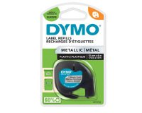 Dymo letratag - tape - 1 cassette(s) - roll (1.2 cm x 4 m)