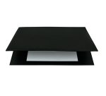 Sottomani doppio in similpelle - nero - 48 x 32 cm - City Time