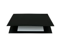 Sottomani doppio in similpelle - nero - 48 x 32 cm - City Time