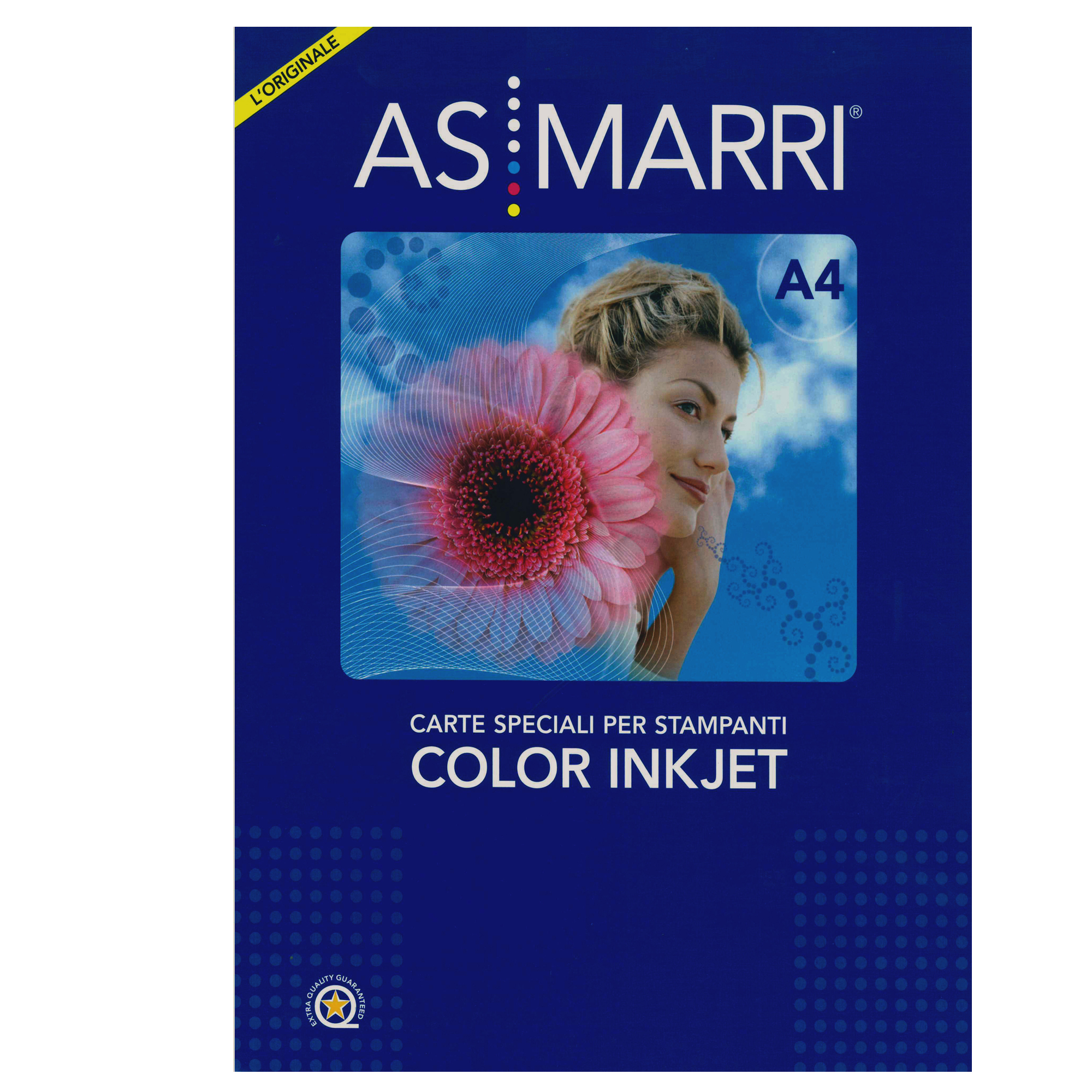 Carta Duo Color Graphic 8167 - inkjet - A4 - 120 gr - 50 fogli - effetto  opaco fronte/retro - bianco - As Marri su