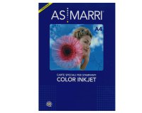 Carta Duo Color Graphic 8167 - inkjet - A4 - 120 gr - 50 fogli - effetto opaco fronte/retro - bianco - As Marri