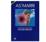 Carta fotografica - per inkjet - A4 - 190 gr - 50 fogli - effetto satinata - bianco - As Marri